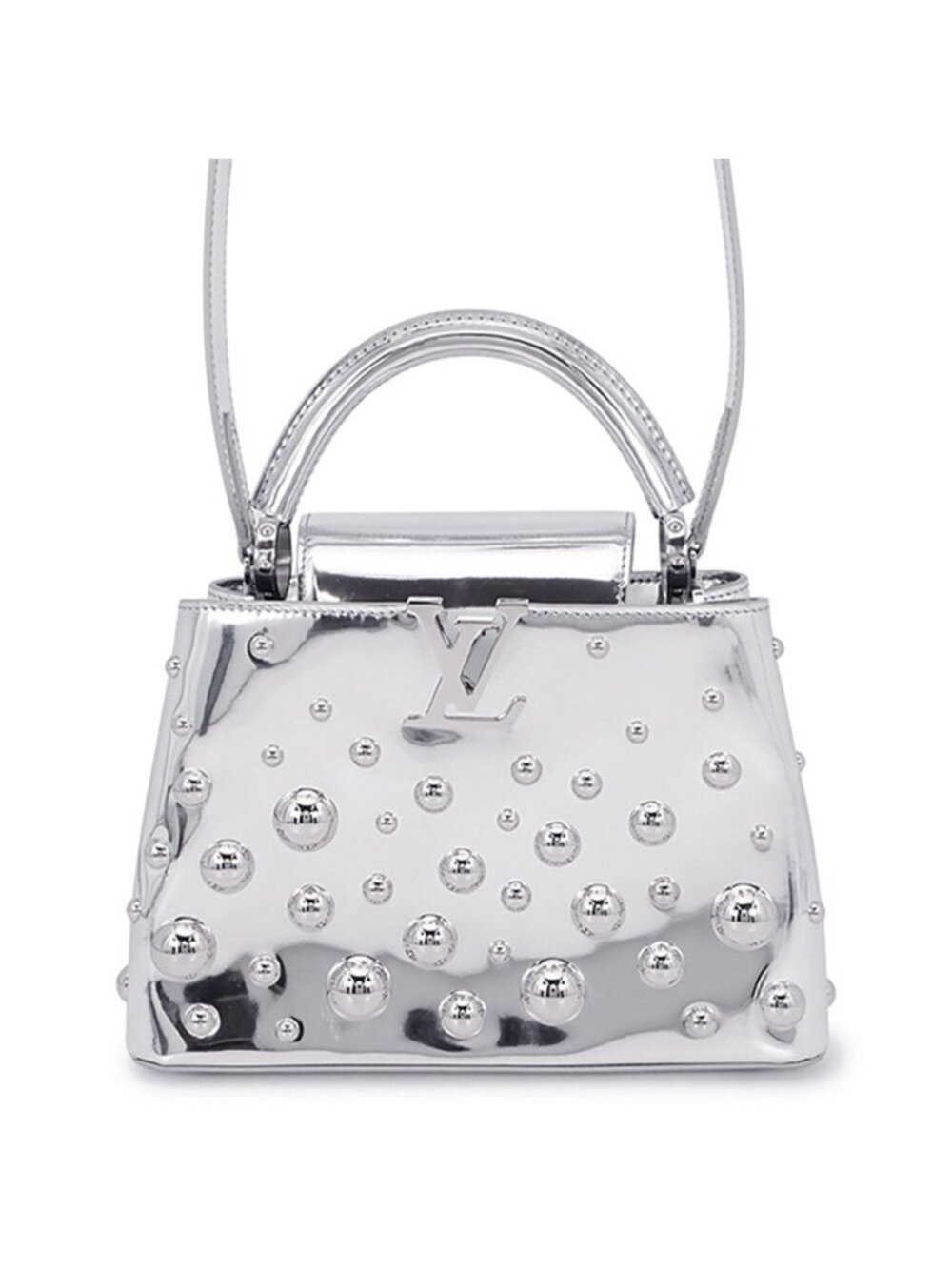 Louis Vuitton Leather LV Yk Capucines BB Metal Dot 2-Way Shoulder Bag Yayoi